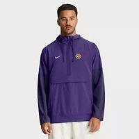 NCAA Nike LSU Tigers Anorak Half-Zip Hoodie Jacket