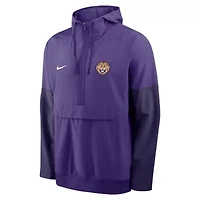 NCAA Nike LSU Tigers Anorak Half-Zip Hoodie Jacket