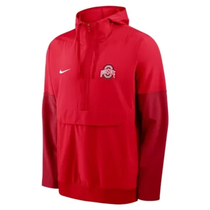 NCAA Nike Ohio State Buckeyes Anorak Half-Zip Hoodie Jacket