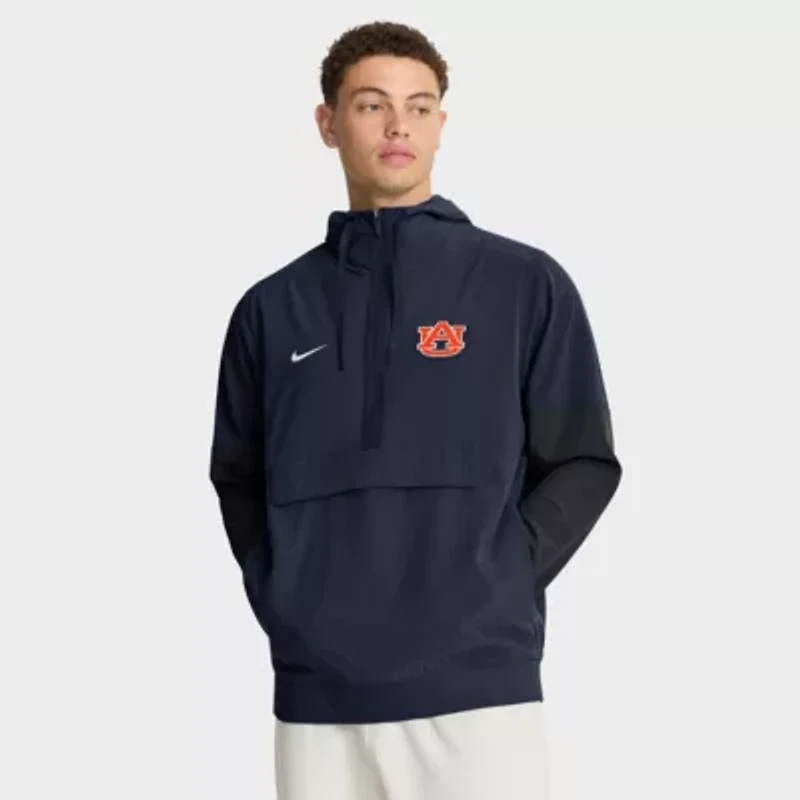 NCAA Nike Auburn Tigers Anorak Half-Zip Hoodie Jacket