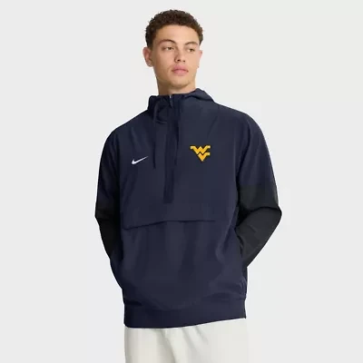 NCAA Nike West Virginia Mountaineers Anorak Half-Zip Hoodie Jacket
