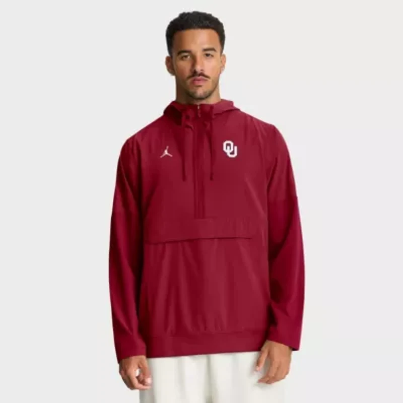 NCAA Nike Oklahoma Sooners Anorak Half-Zip Hoodie Jacket