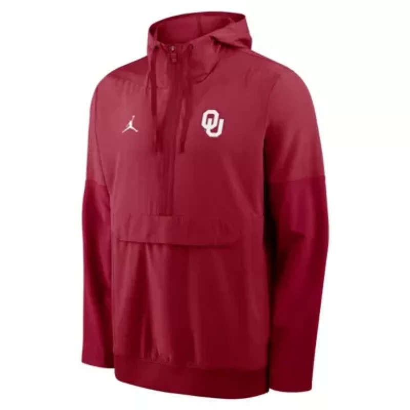 NCAA Nike Oklahoma Sooners Anorak Half-Zip Hoodie Jacket