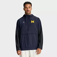 NCAA Nike Michigan Wolverines Anorak Half-Zip Hoodie Jacket