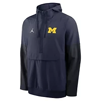 NCAA Nike Michigan Wolverines Anorak Half-Zip Hoodie Jacket