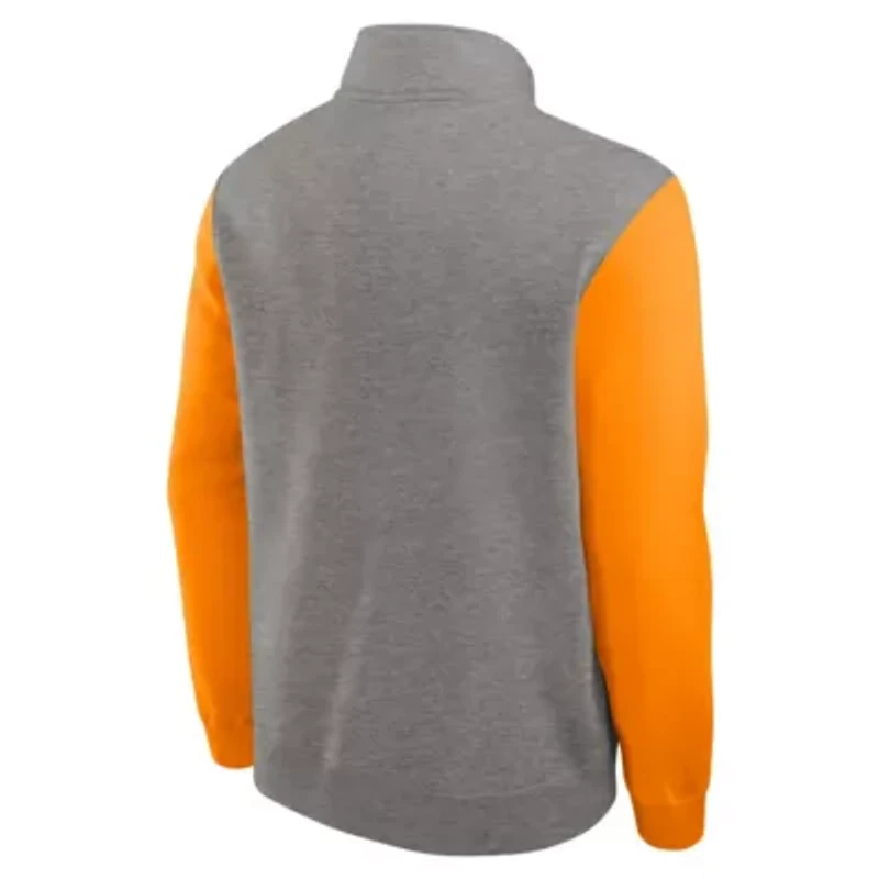 NCAA Nike Gray/Tennessee Tennessee Volunteers Club Fleece Half-Zip Pullover