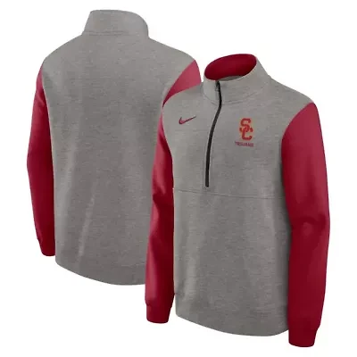 NCAA Nike USC Trojans Club Fleece Half-Zip Pullover