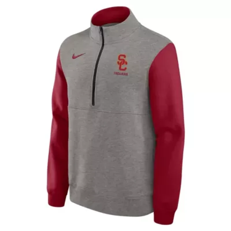 NCAA Nike USC Trojans Club Fleece Half-Zip Pullover