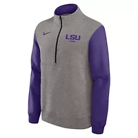 NCAA Nike LSU Tigers Club Fleece Half-Zip Pullover