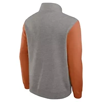 NCAA Nike Gray/Texas Texas Longhorns Club Fleece Half-Zip Pullover