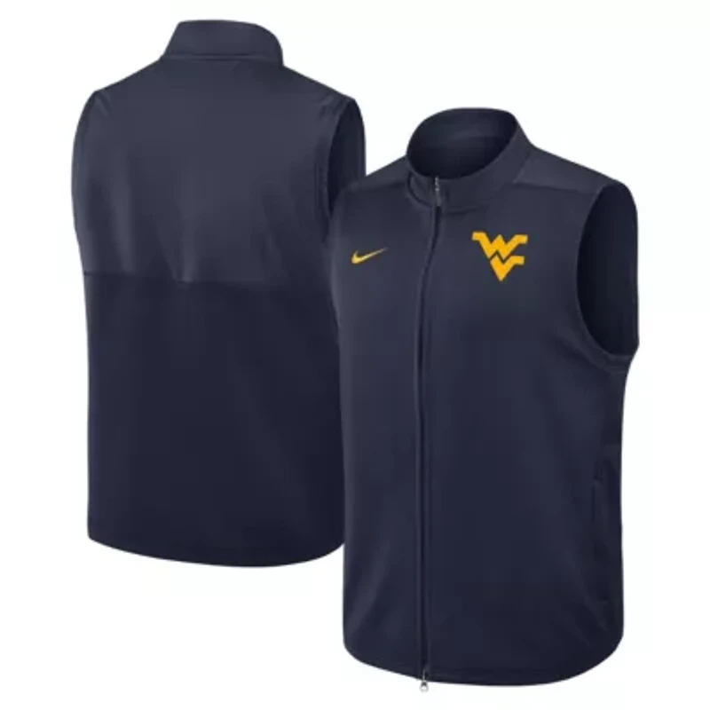 NCAA Nike West Virginia Mountaineers Primetime Victory Performance Full-Zip Vest