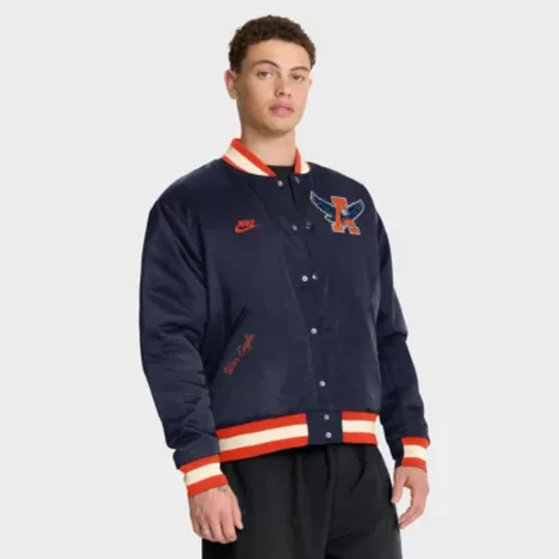 NCAA Nike Auburn Tigers Legacy Full-Snap Bomber Jacket