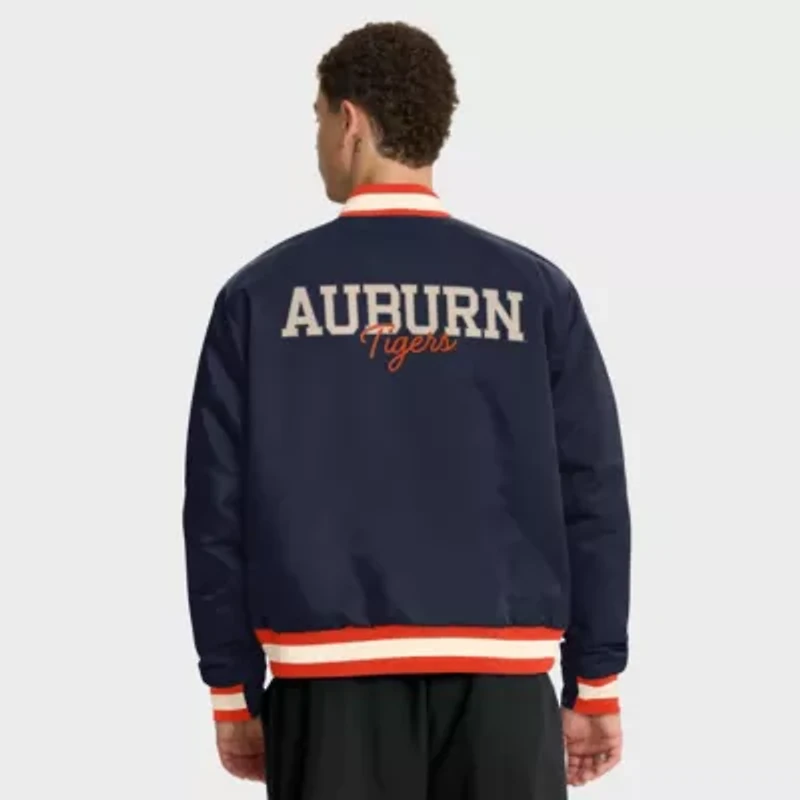 NCAA Nike Auburn Tigers Legacy Full-Snap Bomber Jacket