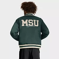 NCAA Nike Michigan State Spartans Legacy Full-Snap Bomber Jacket
