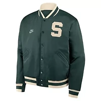 NCAA Nike Michigan State Spartans Legacy Full-Snap Bomber Jacket
