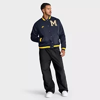 NCAA Nike Michigan Wolverines Legacy Full-Snap Bomber Jacket