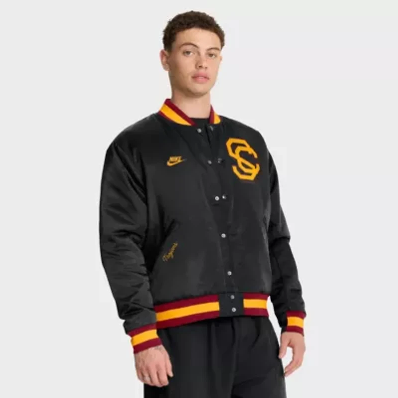 NCAA Nike USC Trojans Legacy Full-Snap Bomber Jacket