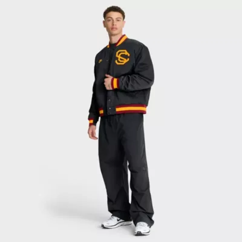 NCAA Nike USC Trojans Legacy Full-Snap Bomber Jacket