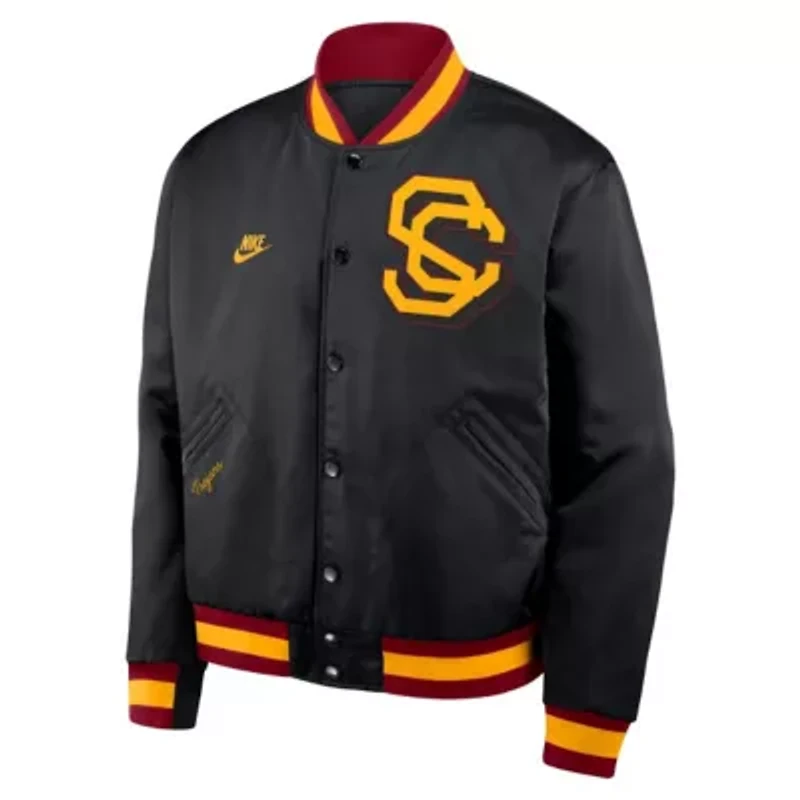 NCAA Nike USC Trojans Legacy Full-Snap Bomber Jacket
