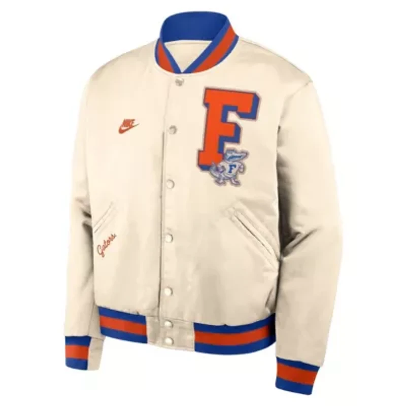 NCAA Nike Florida Gators Legacy Full-Snap Bomber Jacket