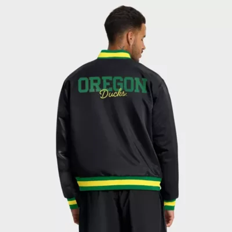 NCAA Nike Oregon Ducks Legacy Full-Snap Bomber Jacket