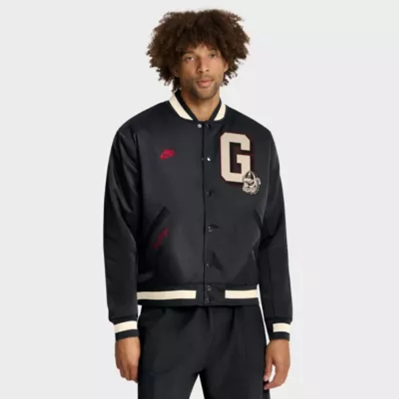 NCAA Nike Georgia Bulldogs Legacy Full-Snap Bomber Jacket