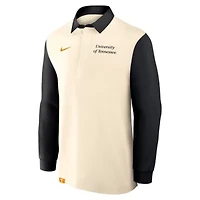 NCAA Nike Cream/Black Tennessee Volunteers Rugby Long Sleeve Shirt