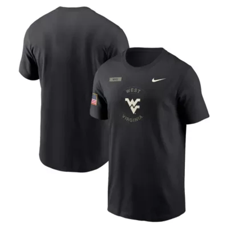 NCAA Nike West Virginia Mountaineers 2025 Military Appreciation Dri-FIT T-Shirt