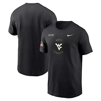 NCAA Nike West Virginia Mountaineers 2025 Military Appreciation Dri-FIT T-Shirt