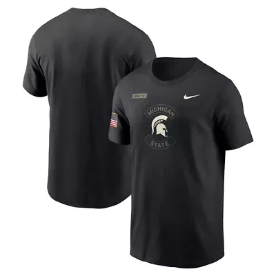NCAA Nike Michigan State Spartans 2025 Military Appreciation Dri-FIT T-Shirt