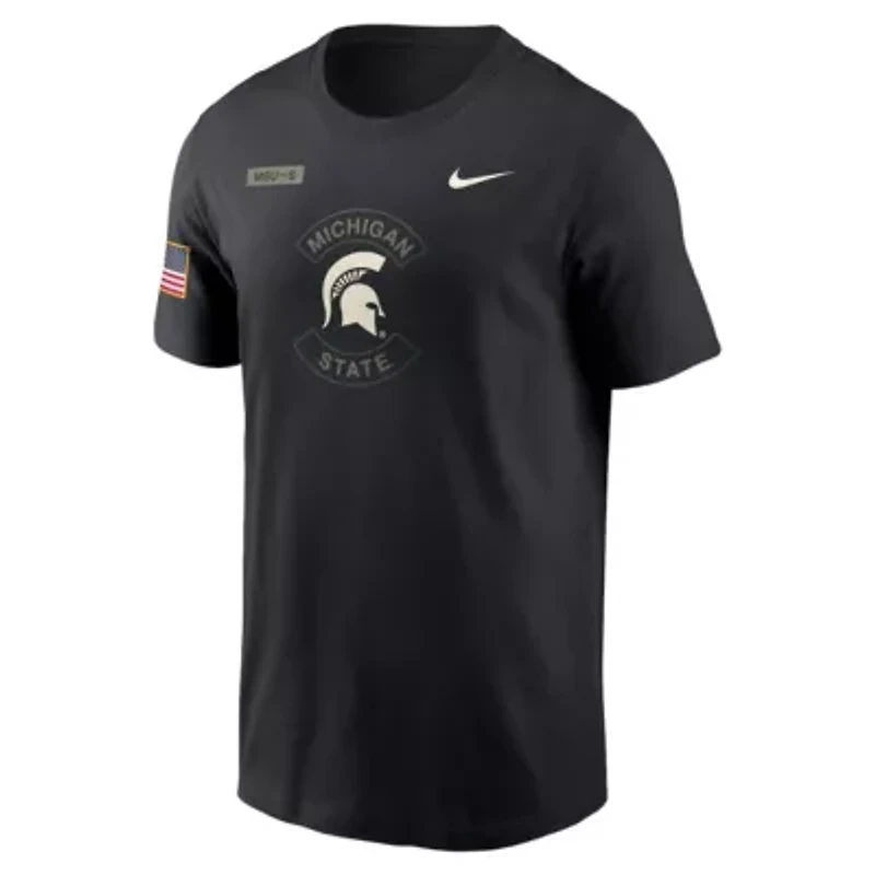 NCAA Nike Michigan State Spartans 2025 Military Appreciation Dri-FIT T-Shirt