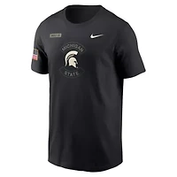 NCAA Nike Michigan State Spartans 2025 Military Appreciation Dri-FIT T-Shirt