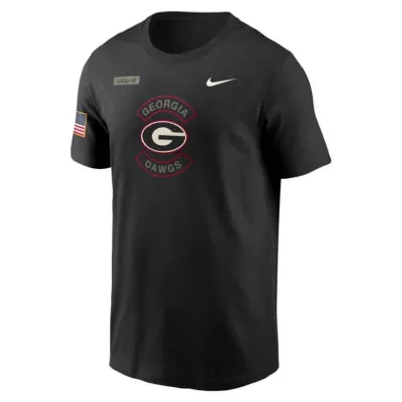 NCAA Nike Georgia Bulldogs 2025 Military Appreciation Dri-FIT T-Shirt