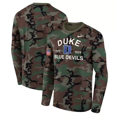 Duke Blue Devils NCAA Nike 2025 Military Appreciation Legend Dri-FIT Long Sleeve T-Shirt