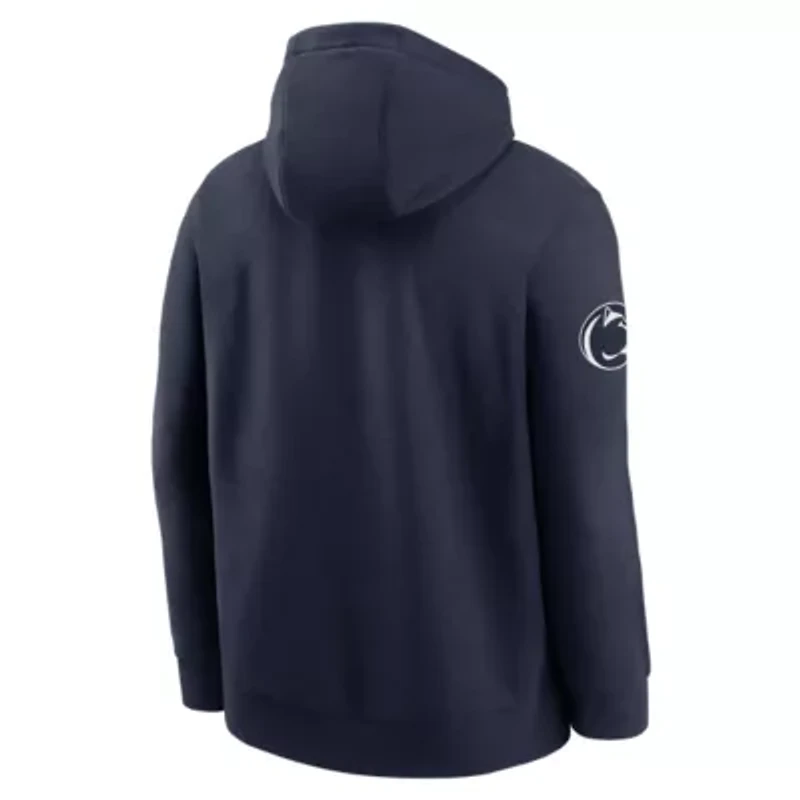 NCAA Nike Penn State Nittany Lions 2025 Sideline Club Fleece Pullover Hoodie