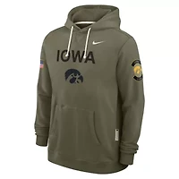 NCAA Nike Iowa Hawkeyes 2025 Military Appreciation Standard Issue Dri-FIT Hoodie