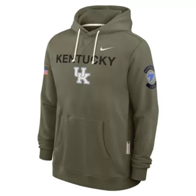 NCAA Nike Kentucky Wildcats 2025 Military Appreciation Standard Issue Dri-FIT Hoodie