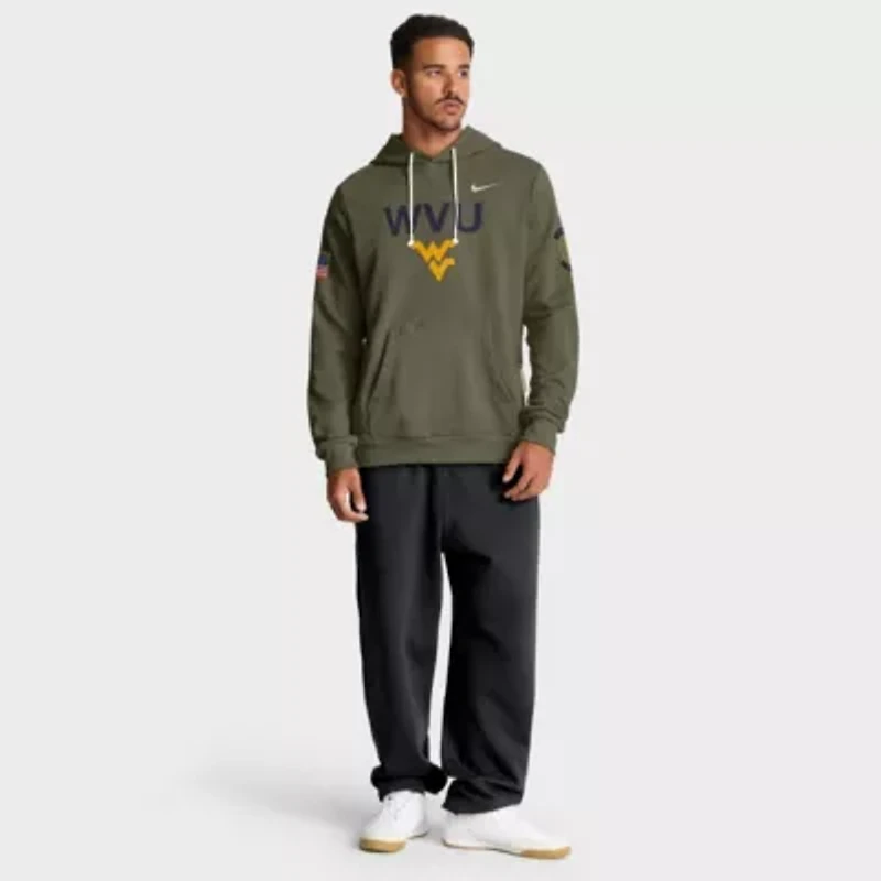 NCAA Nike West Virginia Mountaineers 2025 Military Appreciation Dri-FIT Hoodie