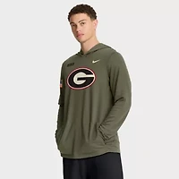 NCAA Nike Georgia Bulldogs 2025 Military Appreciation Dri-FIT Long Sleeve Hoodie T-Shirt