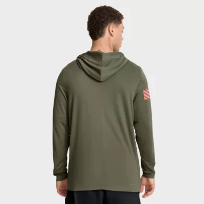 NCAA Nike Georgia Bulldogs 2025 Military Appreciation Dri-FIT Long Sleeve Hoodie T-Shirt