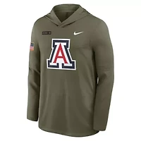 NCAA Nike Arizona Wildcats 2025 Military Appreciation Dri-FIT Long Sleeve Hoodie T-Shirt
