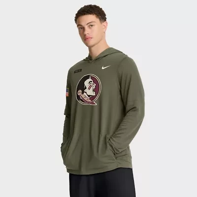 NCAA Nike Florida State Seminoles 2025 Military Appreciation Dri-FIT Long Sleeve Hoodie T-Shirt