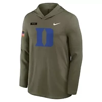 Duke Blue Devils NCAA Nike 2025 Military Appreciation Dri-FIT Long Sleeve Hoodie T-Shirt