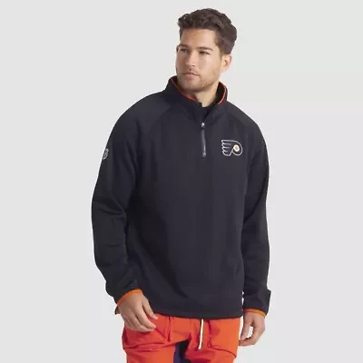 NHL Fanatics Philadelphia Flyers Authentic Pro Rink Raglan Quarter-Zip Pullover