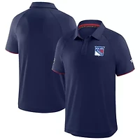NHL Fanatics New York Rangers Authentic Pro Rink Raglan Polo