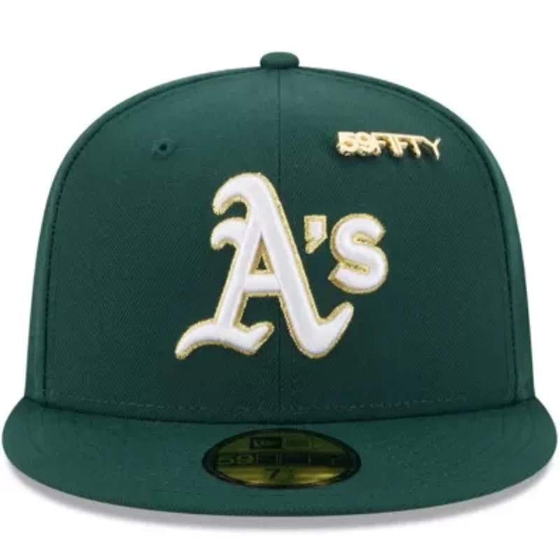 Oakland Athletics MLB Dark 2025 59FIFTY Day Fitted Hat with Pins