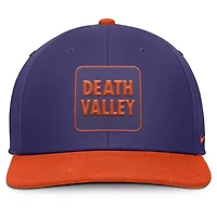 NCAA Nike Purple/Orange Clemson Tigers 2025 Sideline Campus Pro Local Snapback Hat