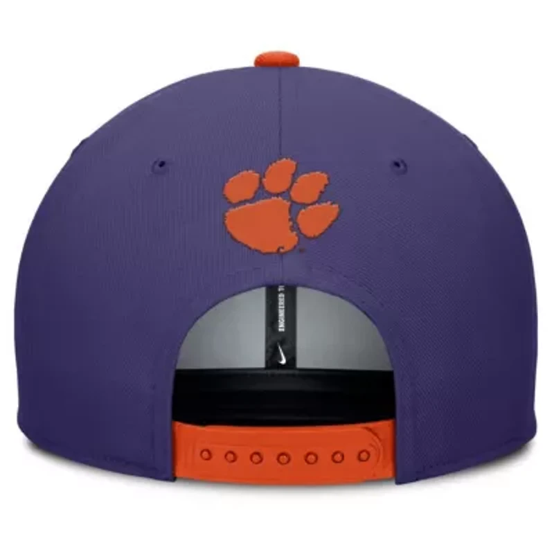 NCAA Nike Purple/Orange Clemson Tigers 2025 Sideline Campus Pro Local Snapback Hat