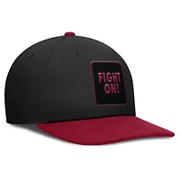 NCAA Nike Black/Cardinal USC Trojans 2025 Sideline Campus Pro Local Snapback Hat