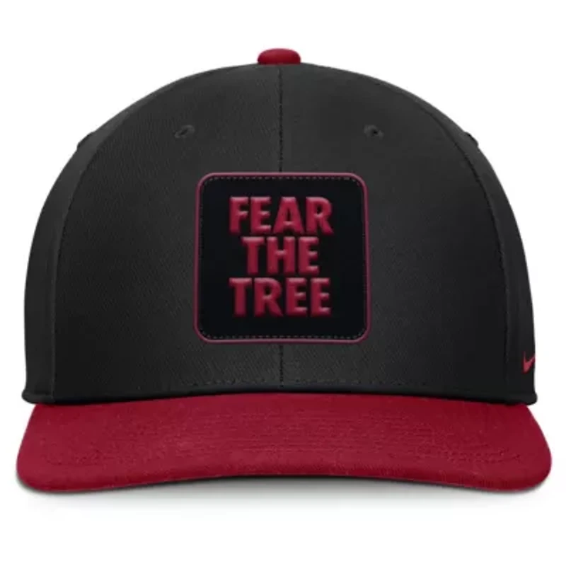 Stanford Cardinal NCAA Nike Black/Cardinal Stanford 2025 Sideline Campus Pro Local Snapback Hat